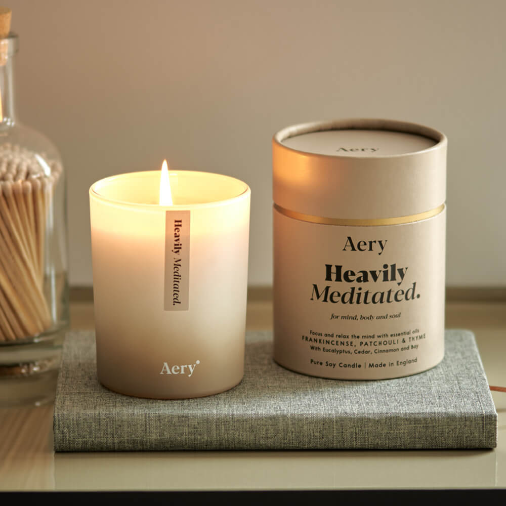 Heavily Meditated Aromatherapy Candle By Aery Living Gifts Australia