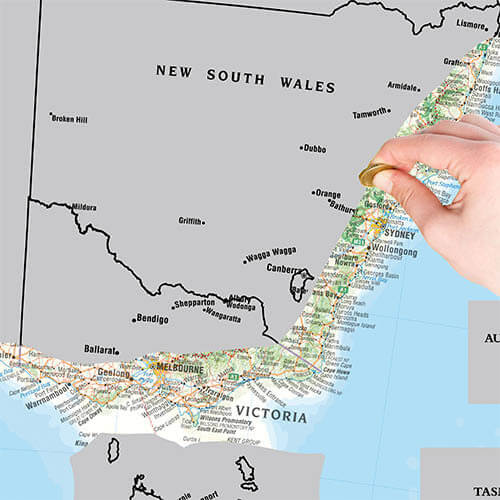 Australia Scratch Map From Ts Australia