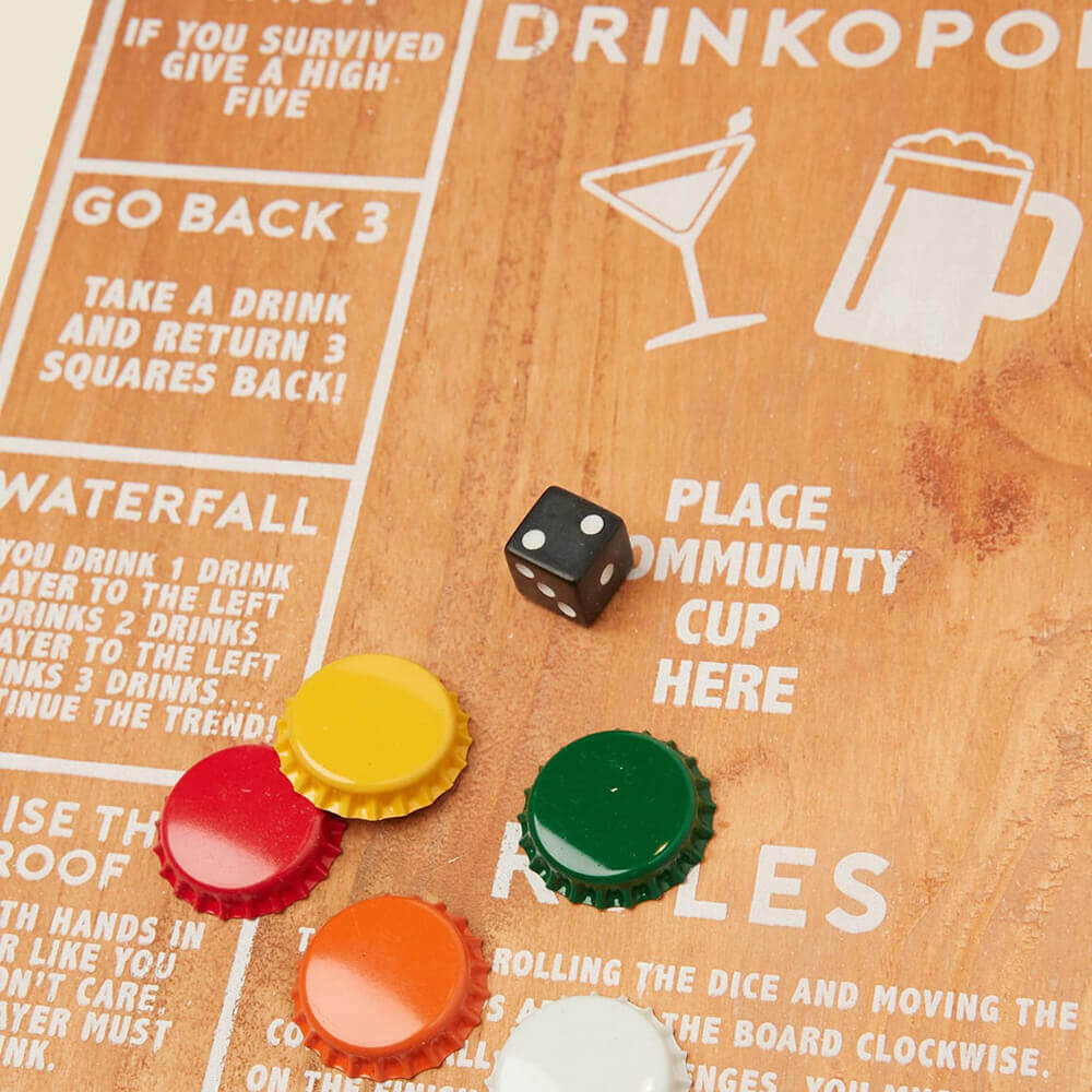 Wooden Drinkopoly Game Ts Australia