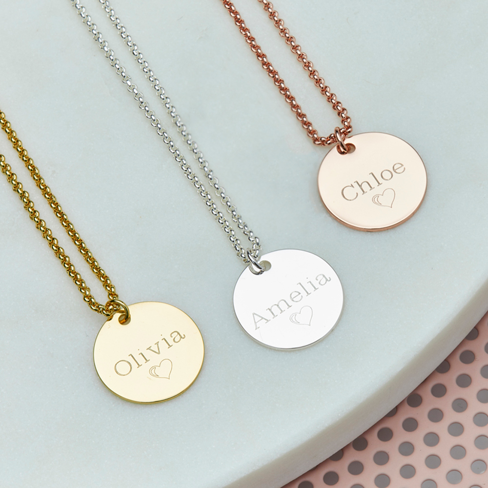 Personalised Heart Charm Necklace | Gifts Australia