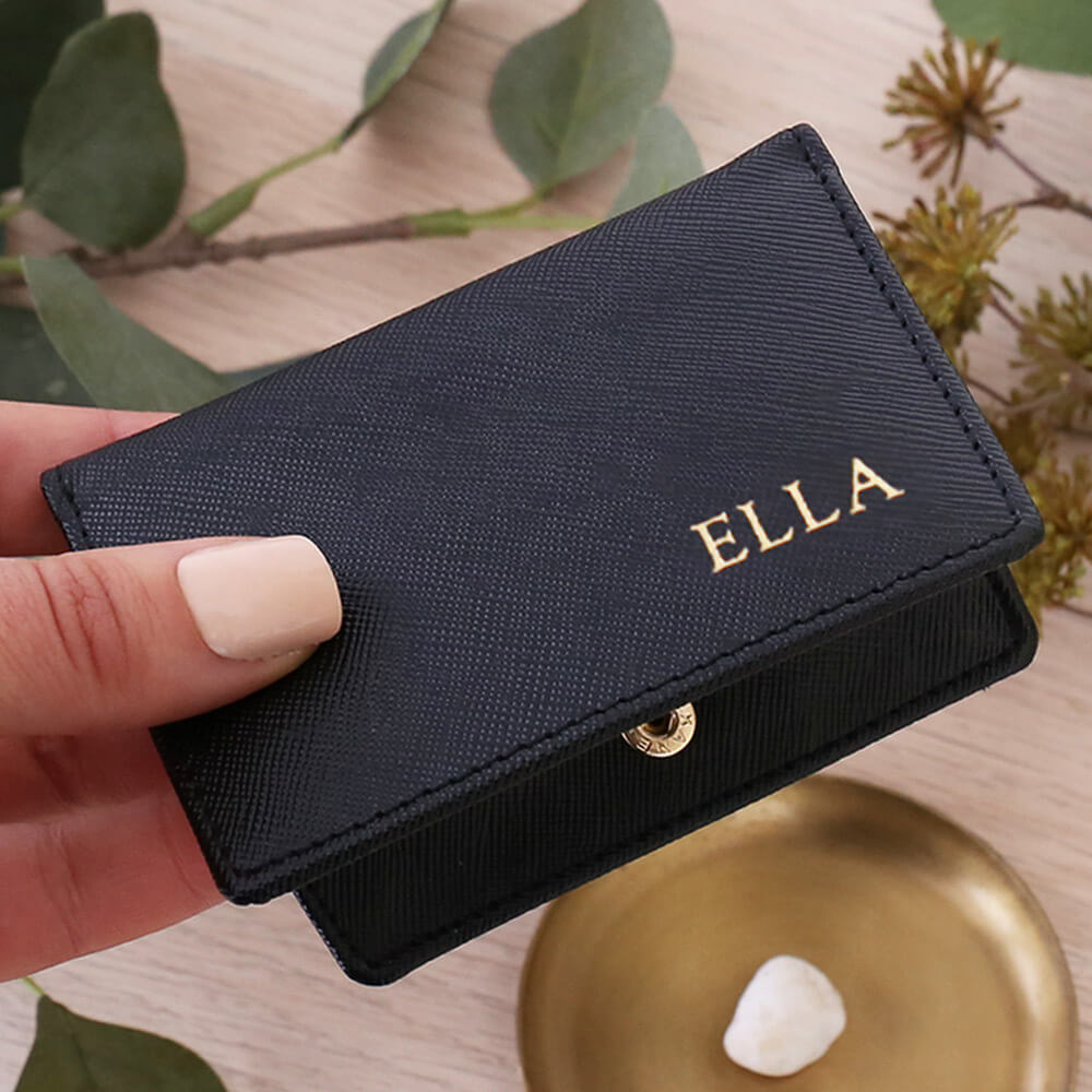 Monogrammed Leather Business Card Holder Gifts Australia