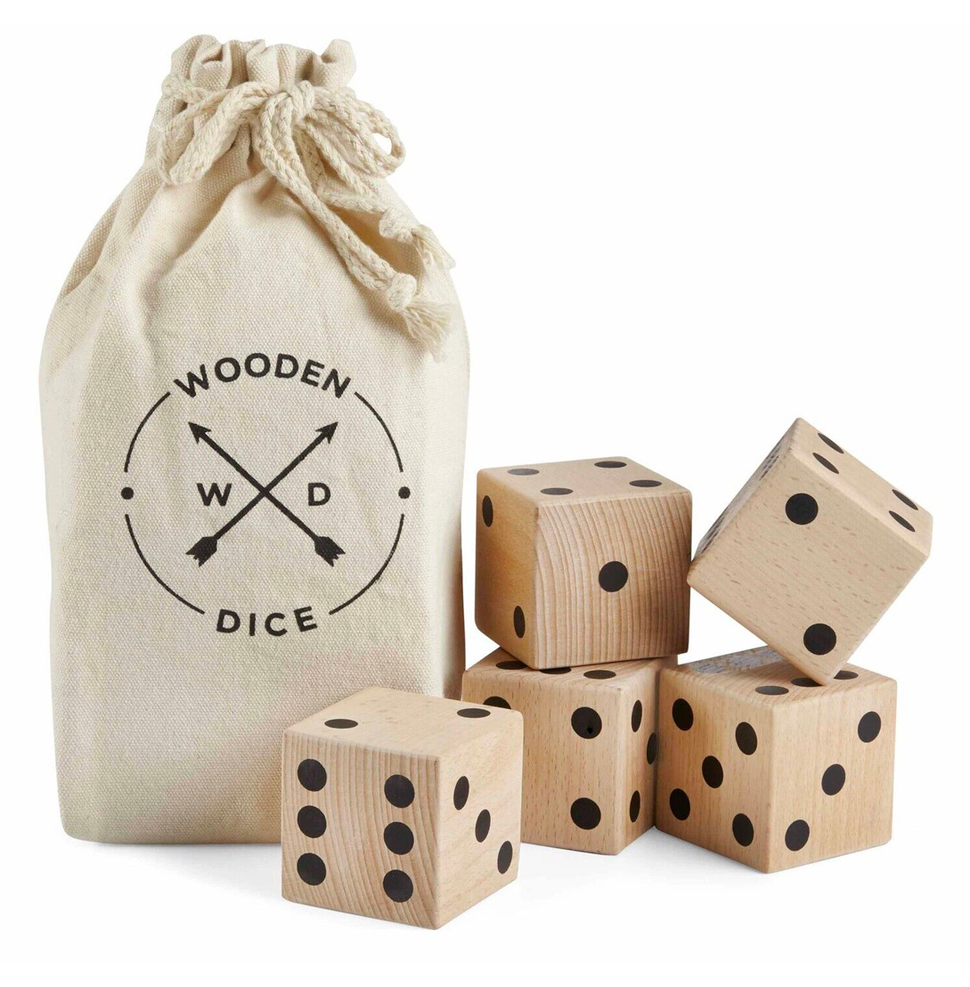 Oversized Wooden Dice - The Perfect Event Gift!
