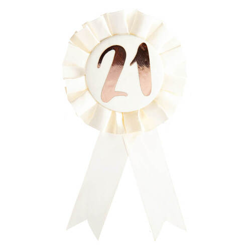 21st Birthday Rosette