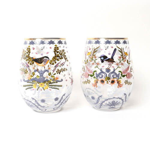 Enchanted Garden Glass Tumbler Set