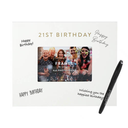 21st Birthday Signature Frame